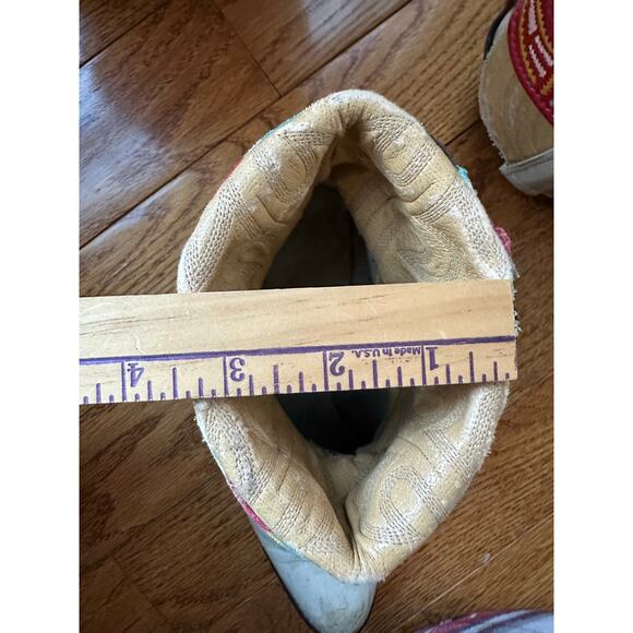 Upsicled cowboy boots boho bohemian booties feather reworked sz 8 free people - Picture 9 of 16